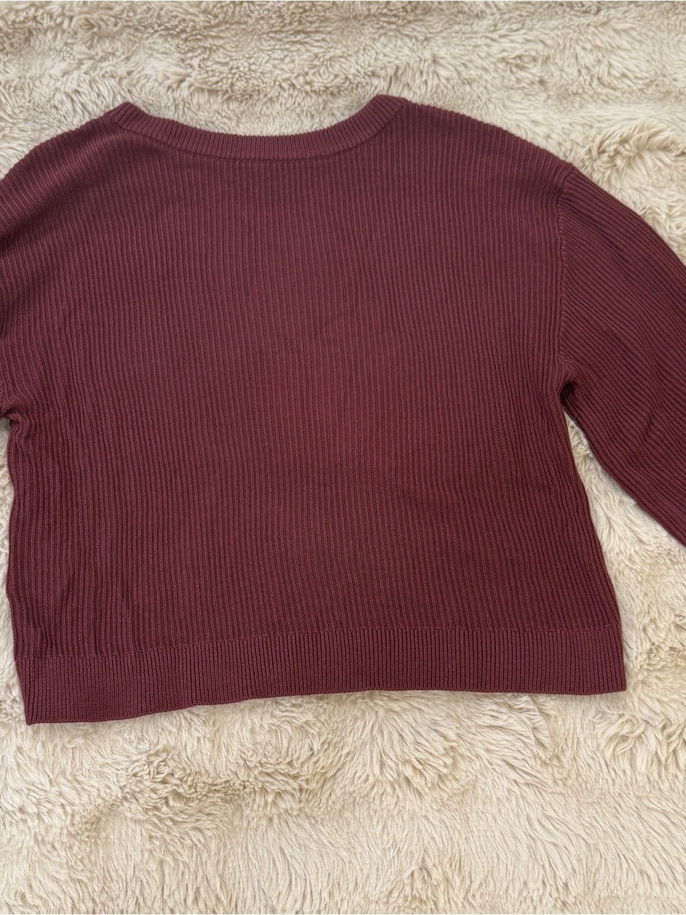 Lululemon Reversible Crossover Sweater – Size Large – Burgundy